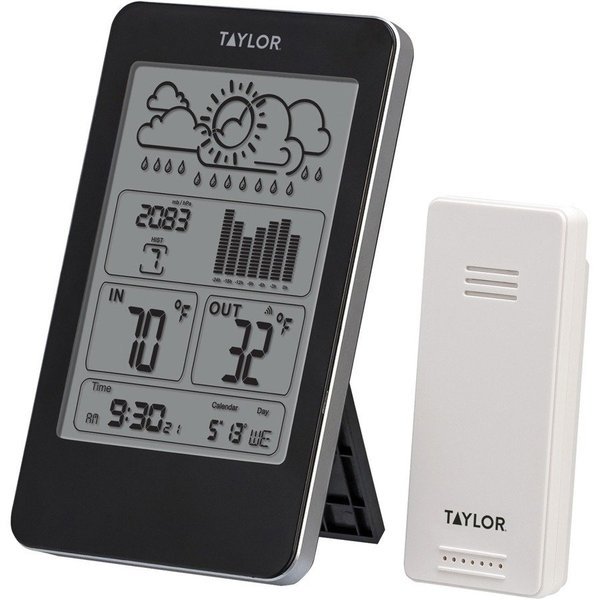 Taylor Precision Products Indoor/Outdoor Digital Thermometer with Barometer and Timer 1733